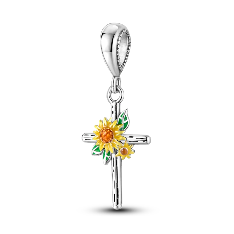 Silver Plated Eternal Symbol Charms with Luminous Star Beads and Love Dangle Safety Chain for DIY Jewelry