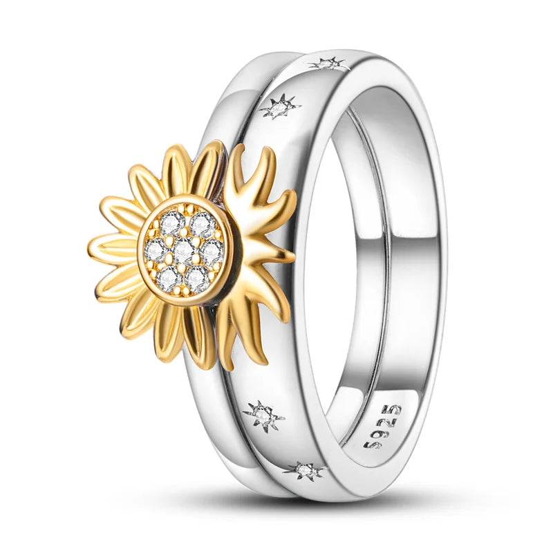 Zircon Diamond 925 Sterling Silver Women's Ring Elegant Fine Jewelry KTR101