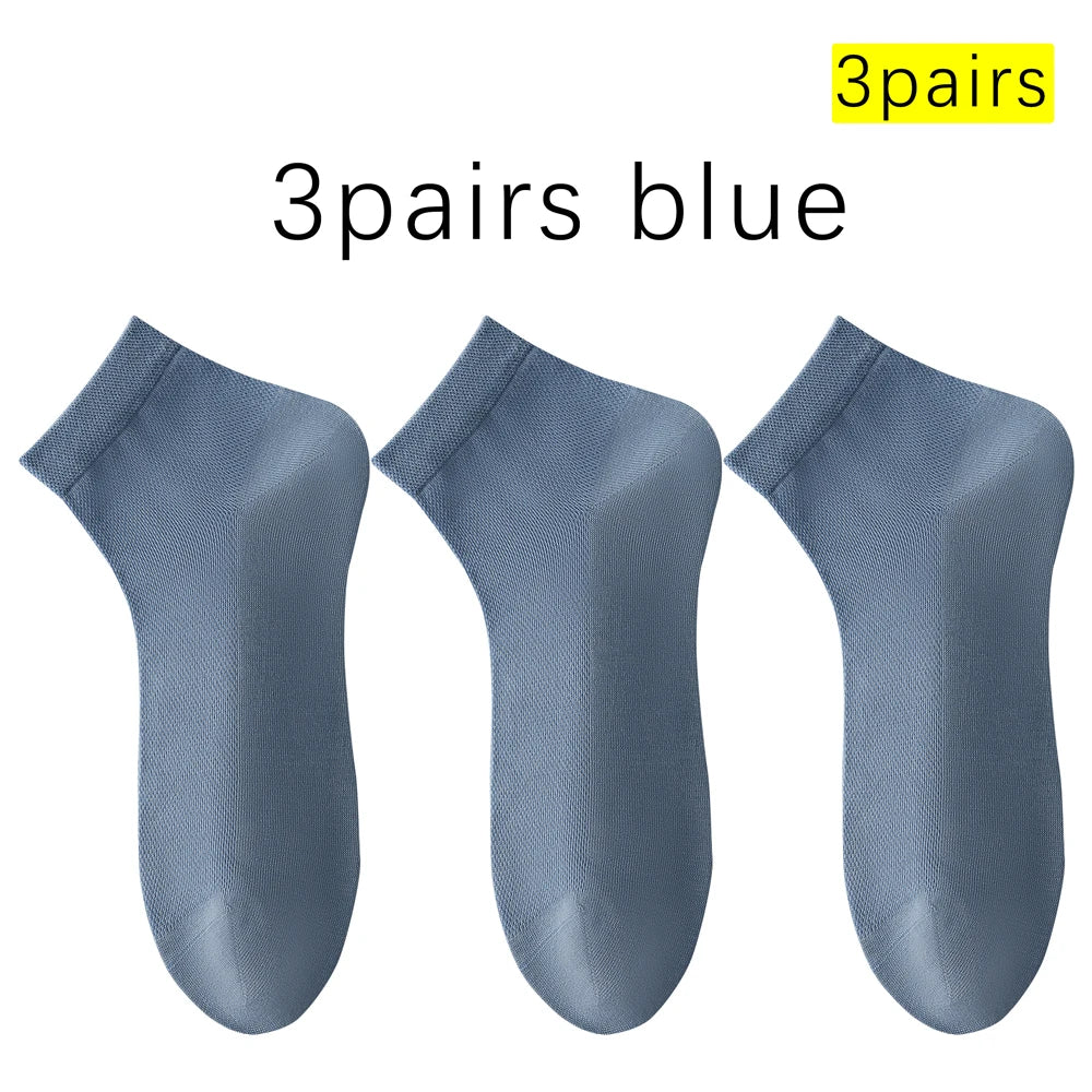 Mens Mulberry Silk Modal Mid Calf Breathable Thin Socks