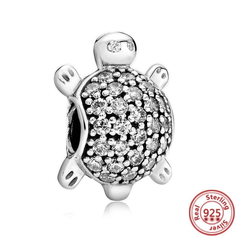 Cute Animal Family Charm Beads for DIY Silver Bracelet Jewelry Making Y112