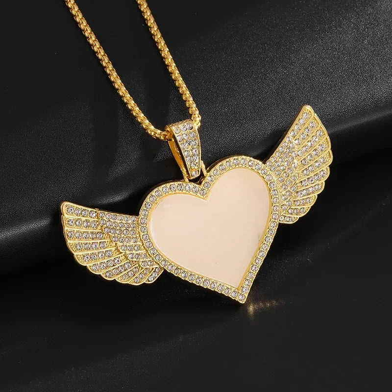 Cubic Zirconia Hip Hop XO Pendant Necklace for Men and Women