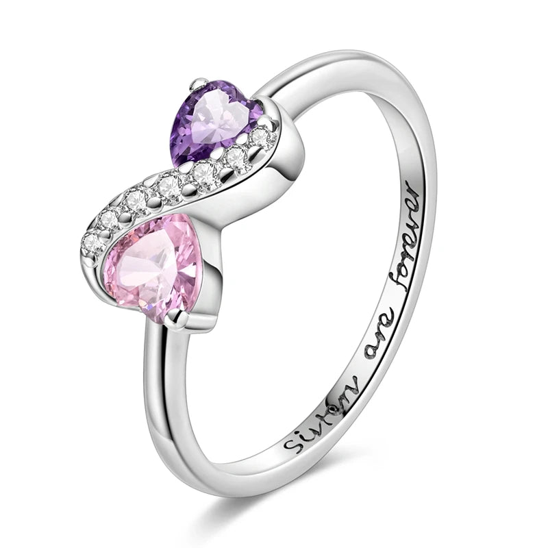Zircon Diamond 925 Sterling Silver Women's Ring Elegant Fine Jewelry KTR235