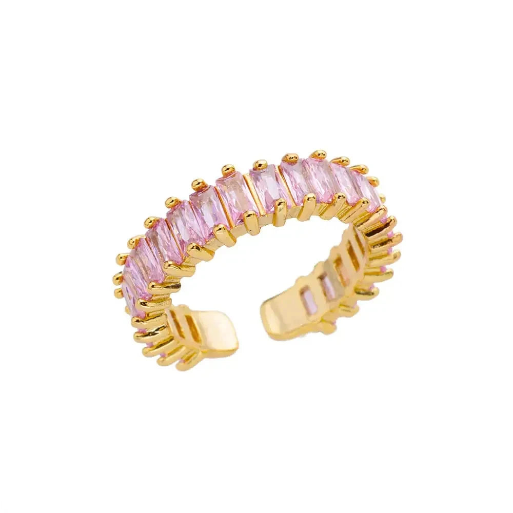 Gold Color 316L Stainless Steel Women's Rings - Fade-Resistant Luxury Wedding Jewelry with Free Shipping