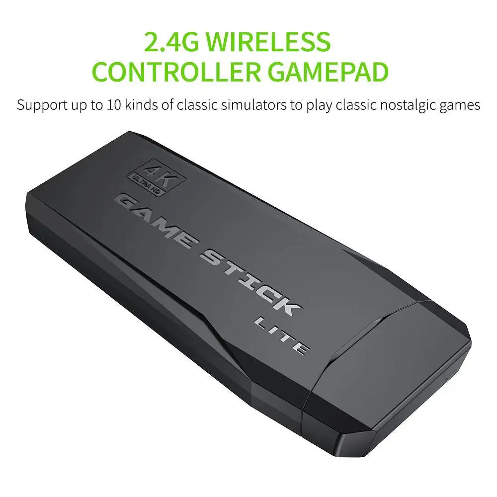 BOYHOM M8 4K Retro Game Stick With Dual 2.4G Wireless Controllers 20000 Built In Games 64GB TV Console Gift For Boys