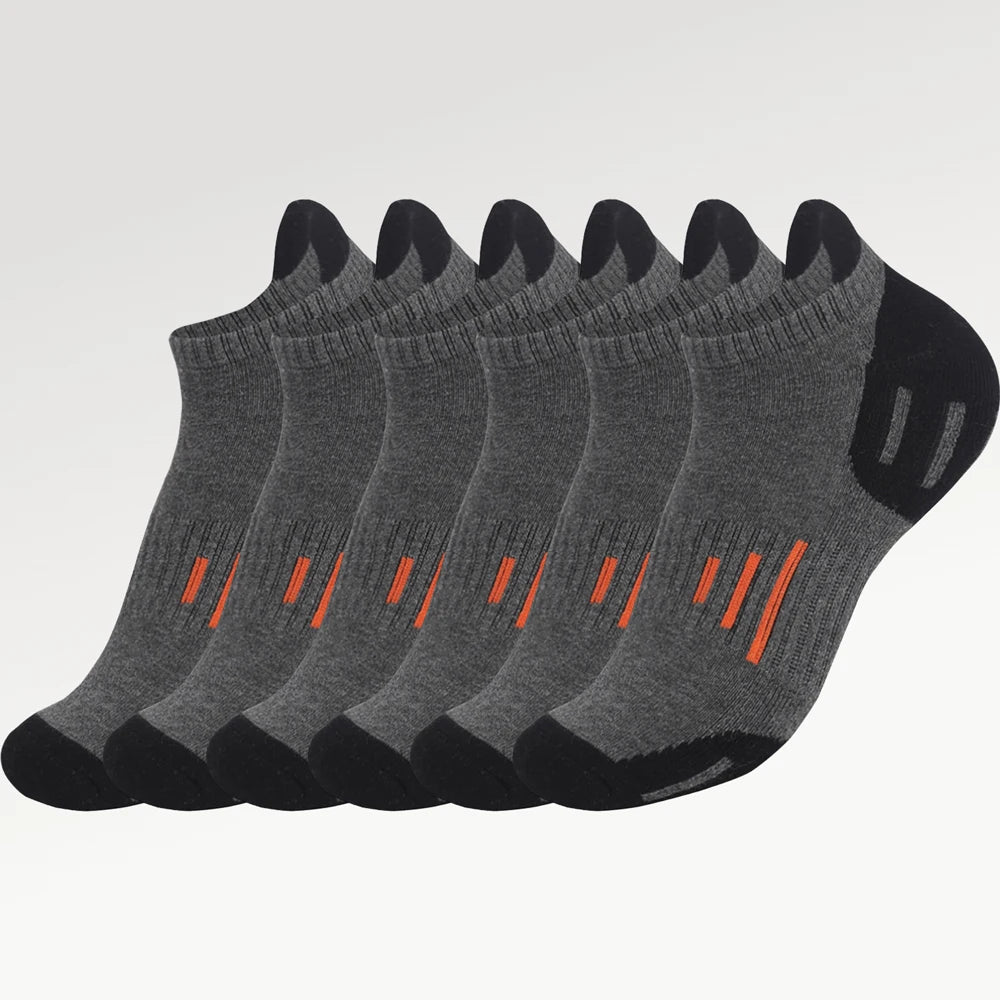 6 Pairs Unisex Terry Sole Running Socks Thick Cotton