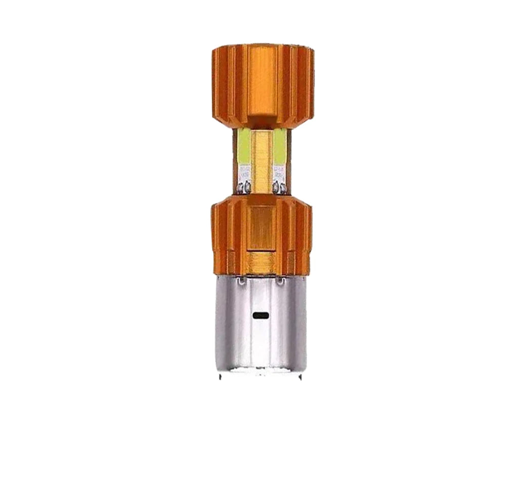H4 BA20D 12W 3COB Motorcycle Headlight 3000LM 6000K