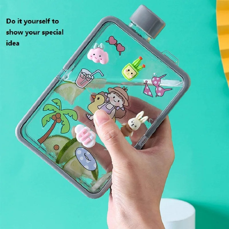 Portable BPA Free Transparent Water Bottle Fits Handbag