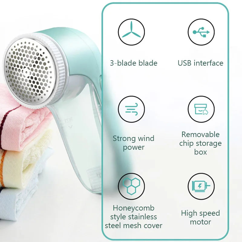 USB Clothes Electric Lint Remover Portable Fabric Shaver