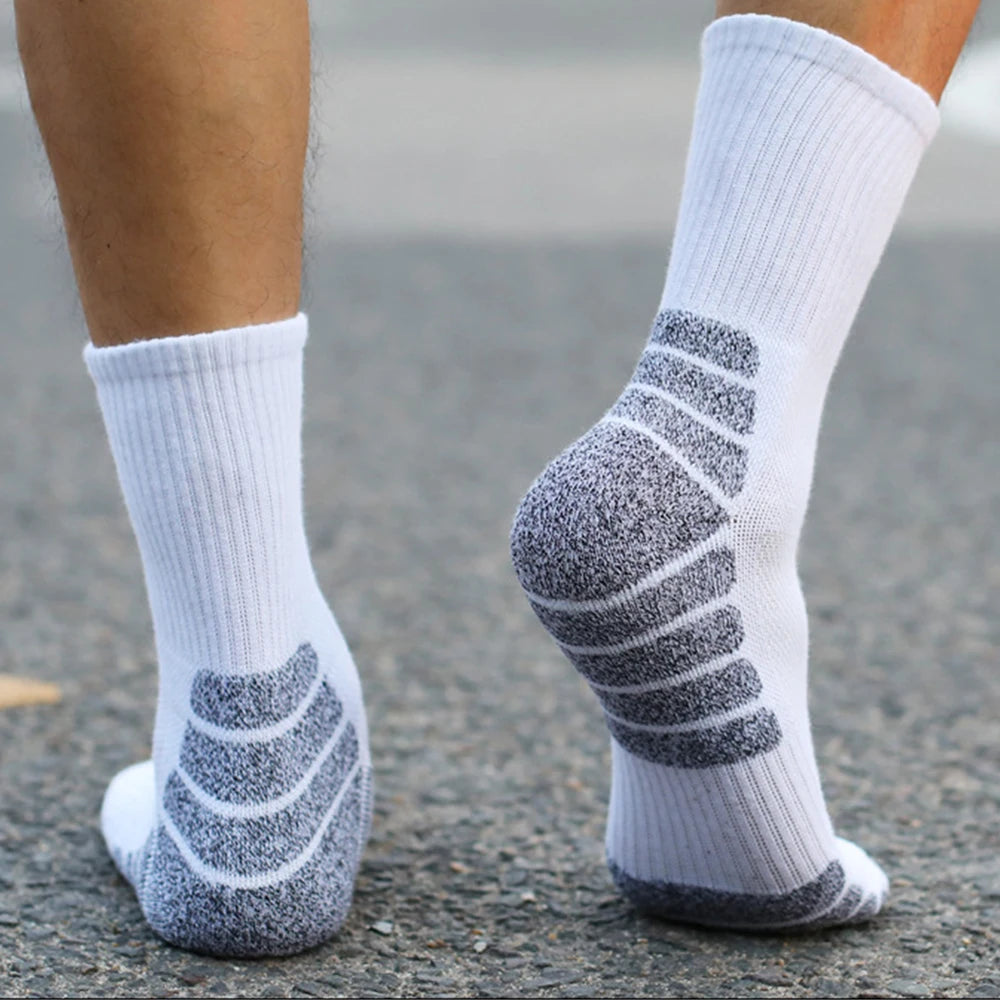 Cotton Thick Towel Bottom Sports Crew Socks Anti Odor