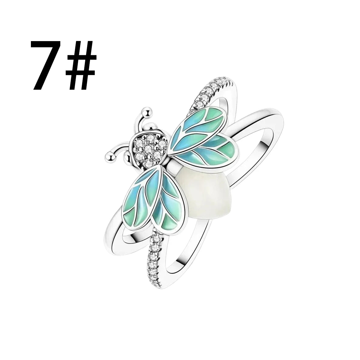 925 Sterling Silver Dangle Charm Chameleon Firefly Ring Earrings Bead Charms for DIY Bracelet Fine Jewelry