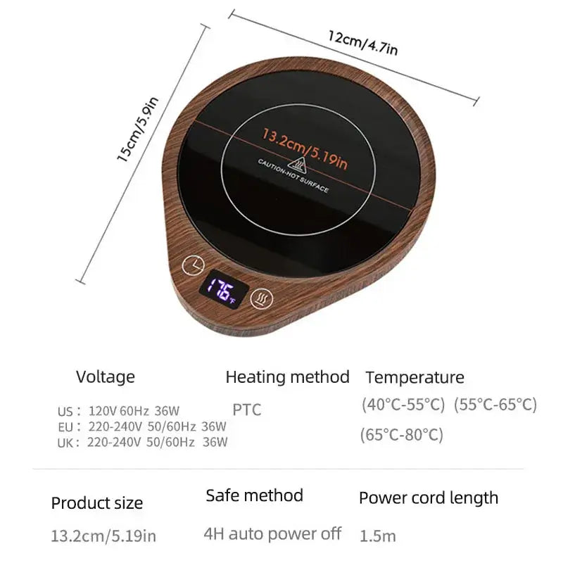 110V/220V Cup Heater Coffee Mug Warmer Electric Hot Plate