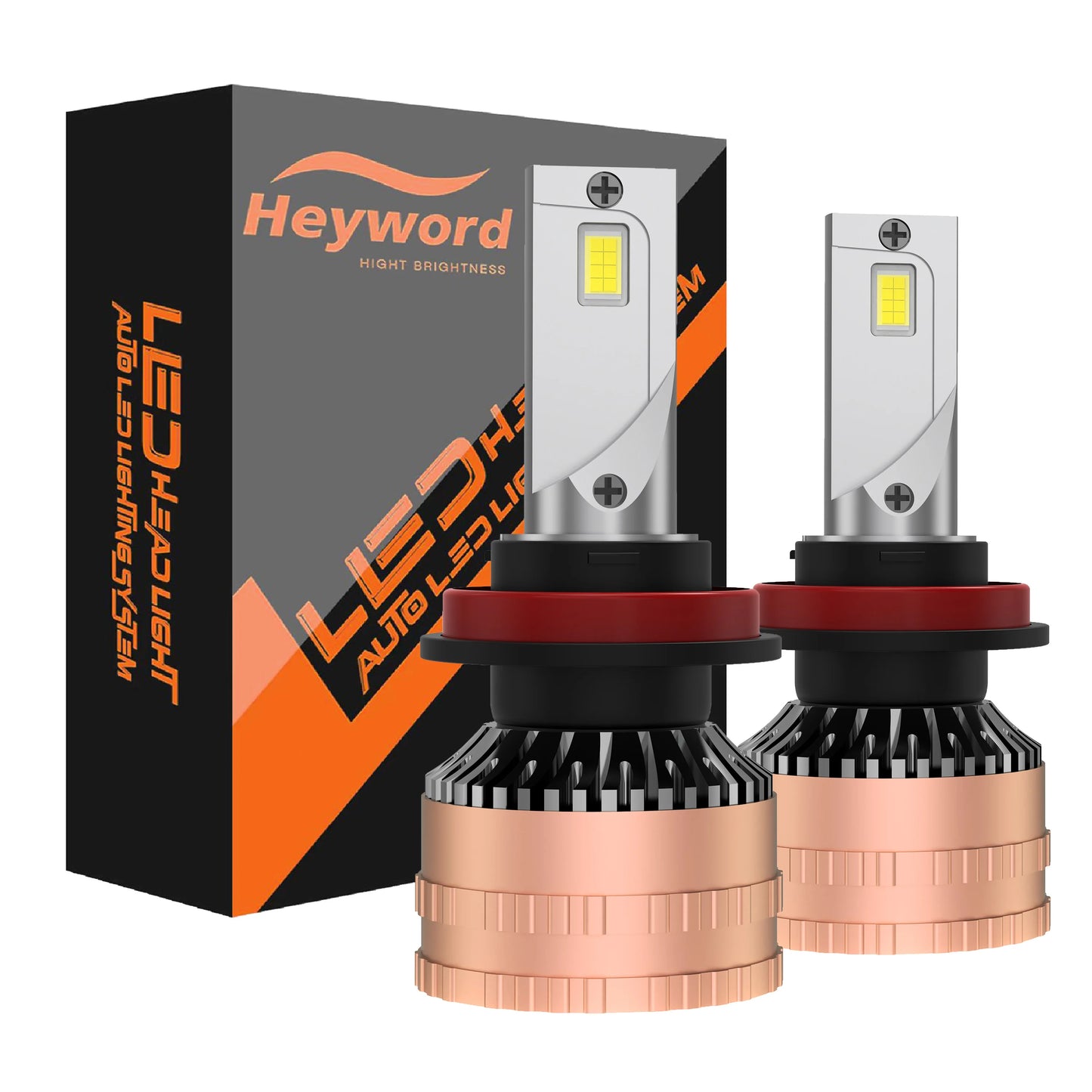 Heyword 300W 6000K 30000LM LED Headlight Bulb Kit Universal