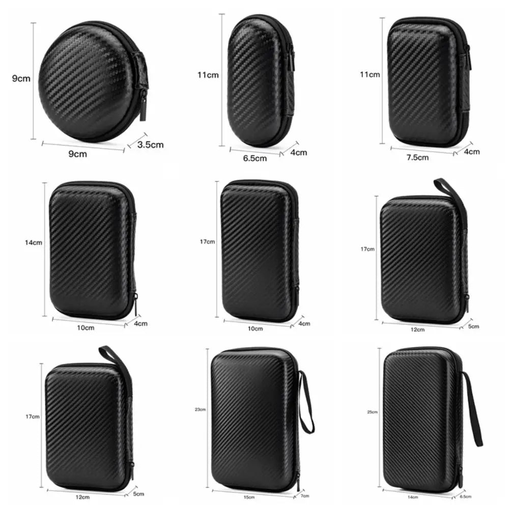 Portable EVA Phone Charger Zipper Bag Storage Case Pouch
