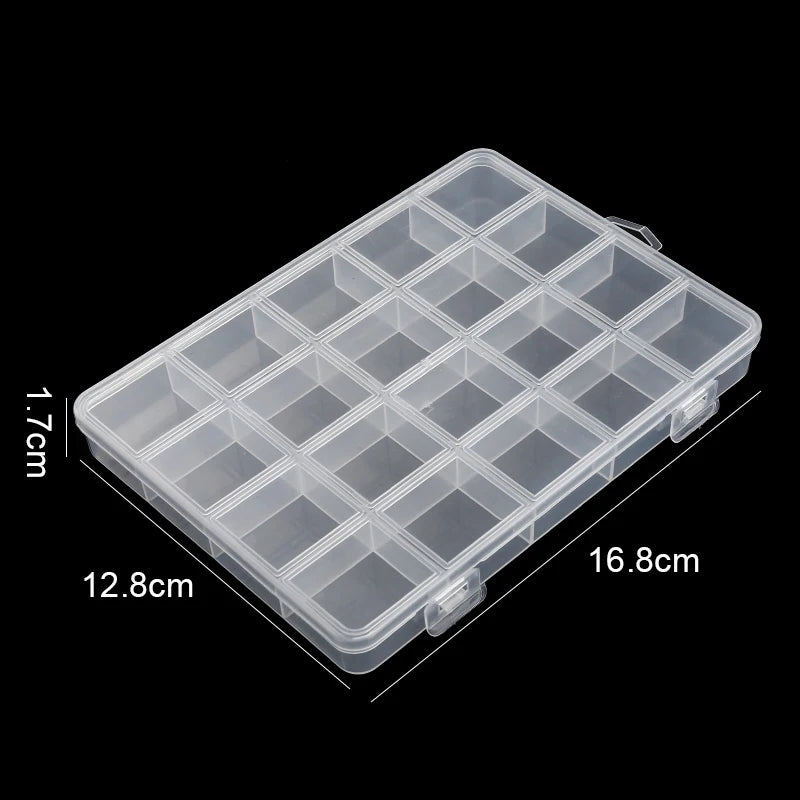 ClearCraft Adjustable Bead Organizer Box Top Rated Storage Solution for Jewelry and Crafts 20 Grids