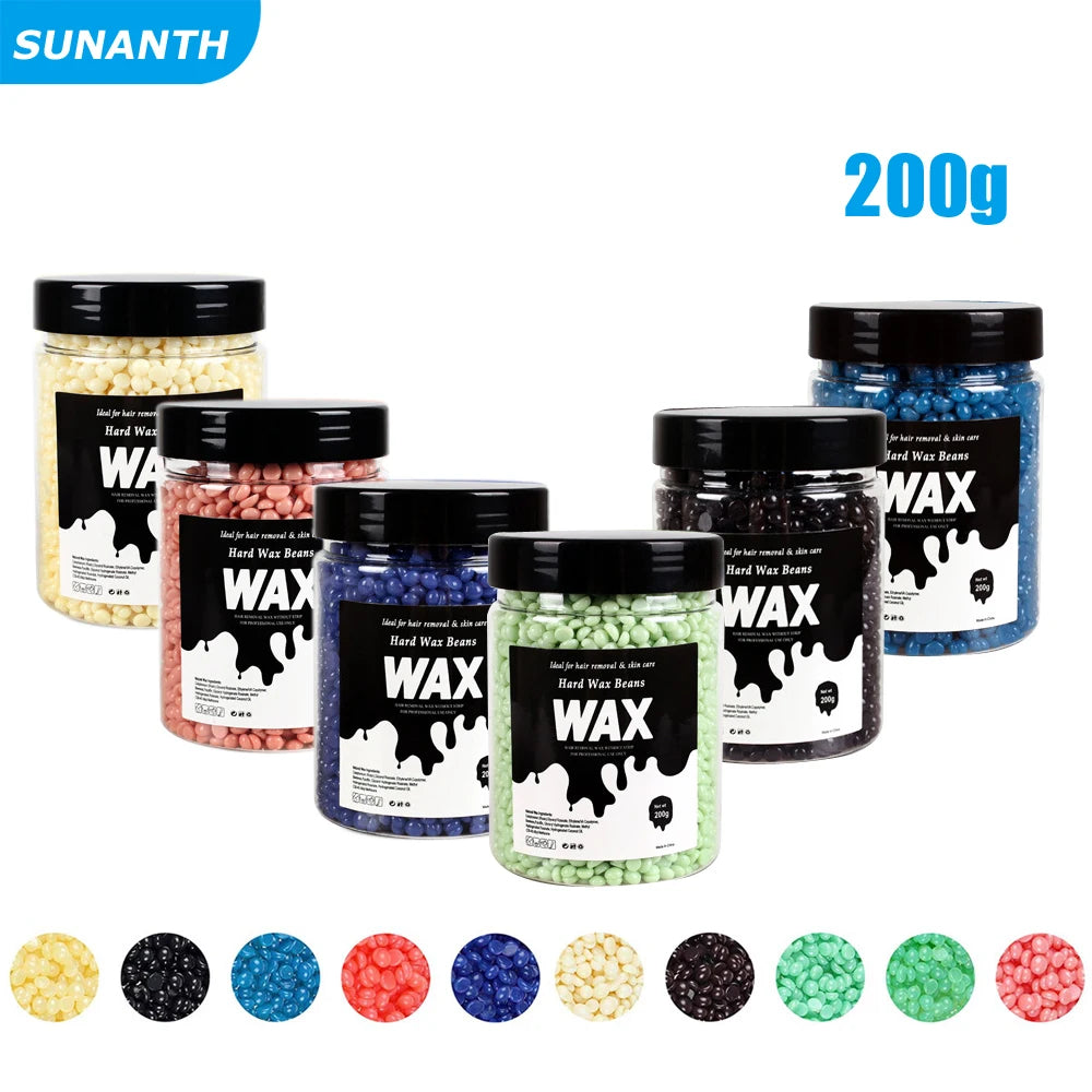 Painless Hot Film Waxing Beads for Bikini Face Legs Body Hair Removal 200g/400g
