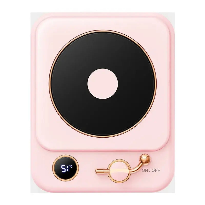 Coffee Cup Wamer Electric Mug Heater Keep Milk Tea Warm Pink