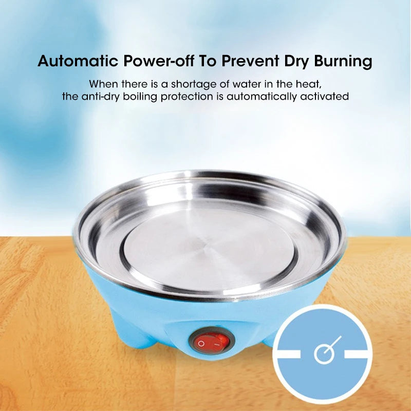 Egg Cooker Automatic Power Off Home 7 Eggs Multi-Functional Steamed Egg Custard Boiled Egg Machine