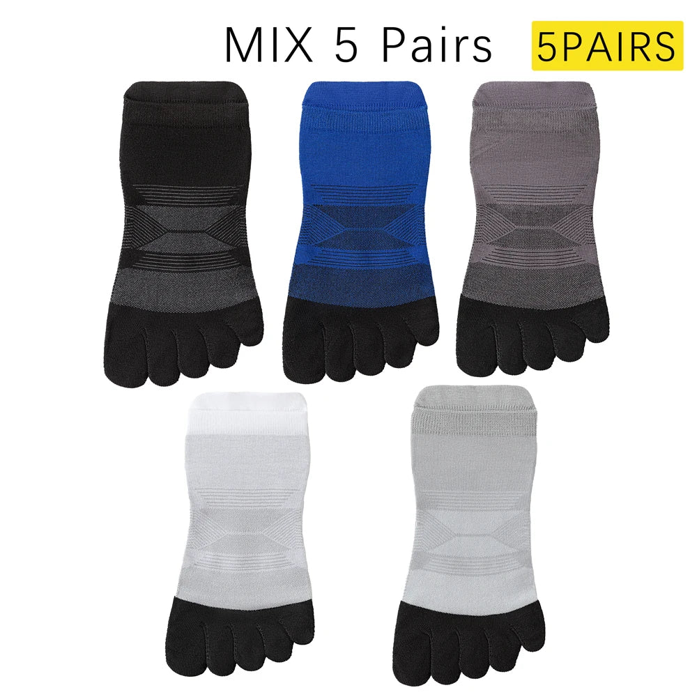 Lightweight Mens Split Toe Socks Cotton Blend Arch Support