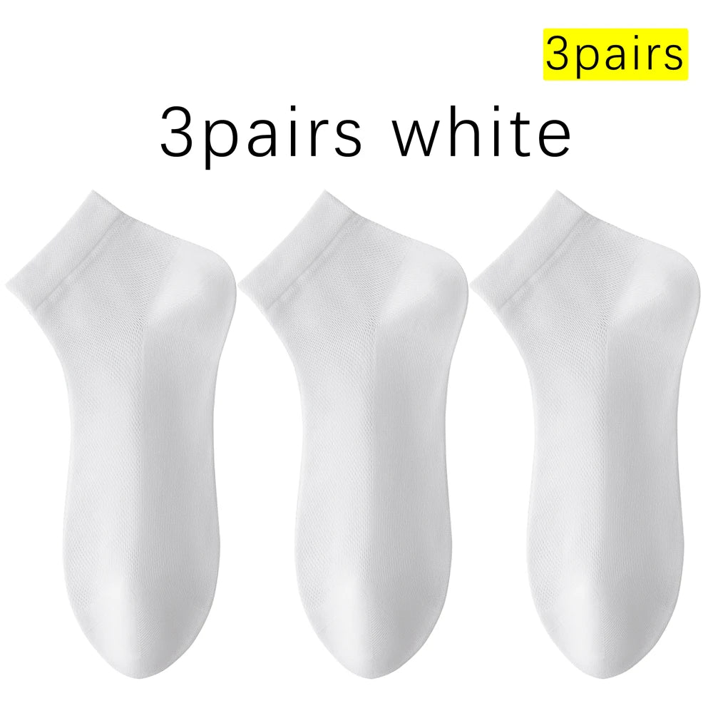 Mens Mulberry Silk Modal Mid Calf Breathable Thin Socks