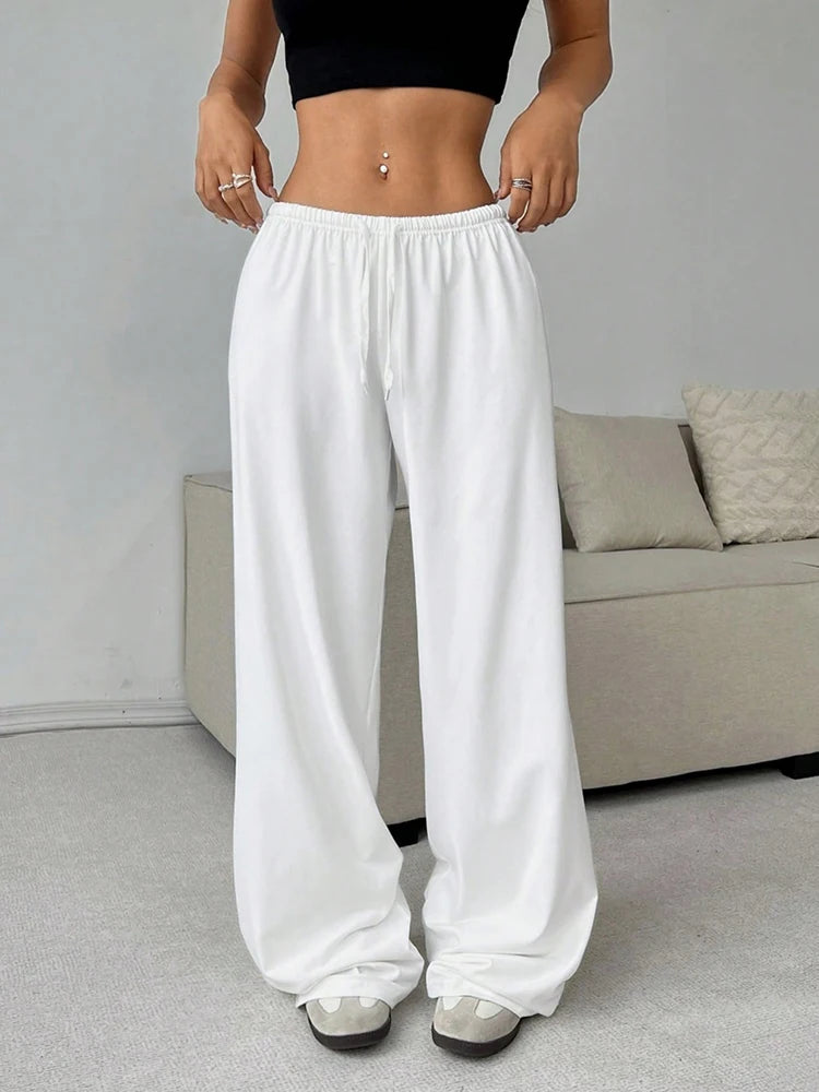 Casual Sporty Womens Pants Loose Fit Fashion Long Trousers