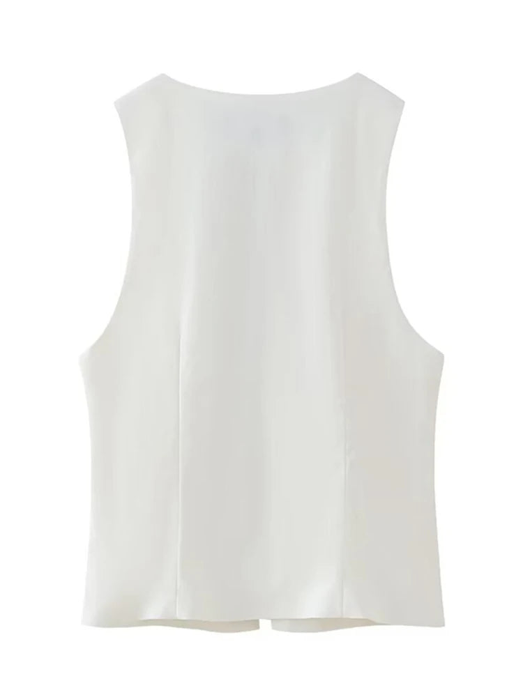 Women Lace Up V Neck Sleeveless Y2K Vintage Sexy Summer Tank