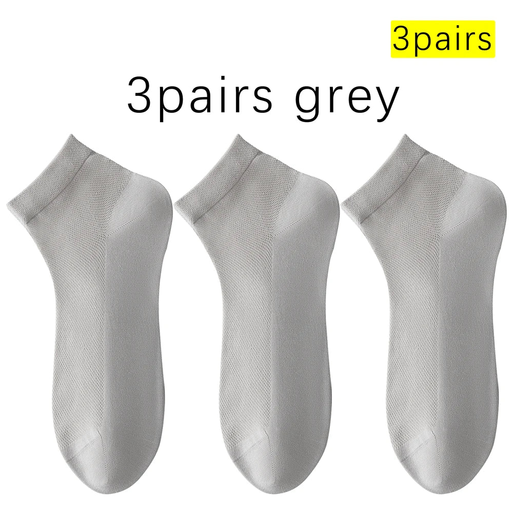 Mens Mulberry Silk Modal Mid Calf Breathable Thin Socks