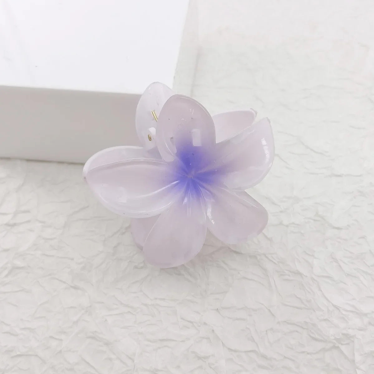 Beach Chic Gradient Flower Hair Accessories Set - Summer Hawaiian Style Hairpins and Claw Clips for Women