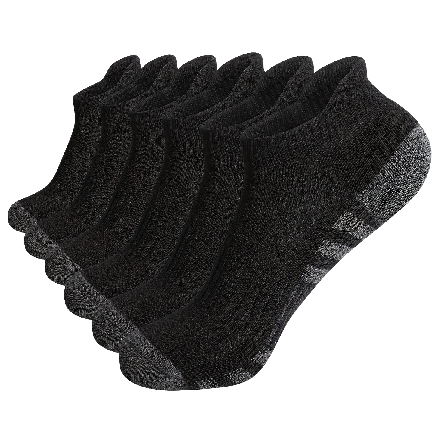 6 or 12 Pairs Men's Outdoor Gym Socks Soft Comfortable Ground-Grip Football Crew Socks Large Size