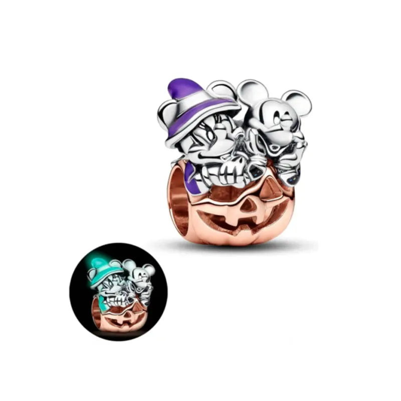 Exquisite 925 Silver Shell Bead Mouse Pendant for European Bracelets – DIY Jewelry Accessory with Zircon