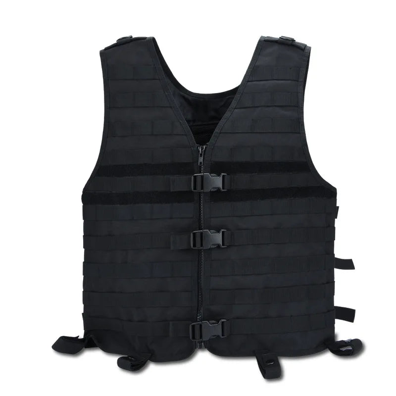 New Men's Molle Tactical Vest Hunting Gear with Hydration System black