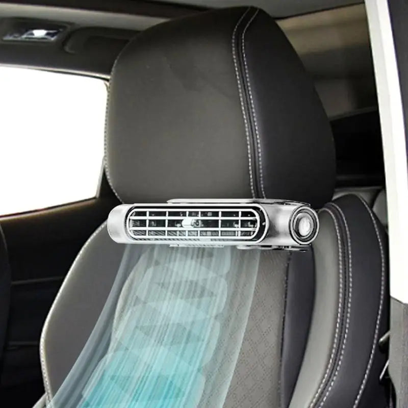 USB Charging Auto Cooling Air Fan for Vehicle 3 Speed Adjustable Truck Backseat Fans