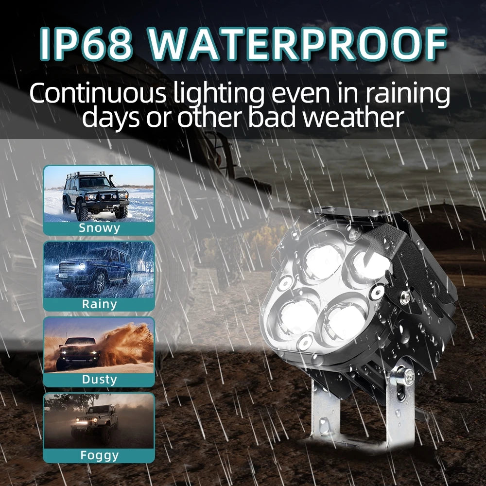 High-Performance 3 Inch 40W LED Work Light Bar for Motorcycle and Truck Off-Road Adventures