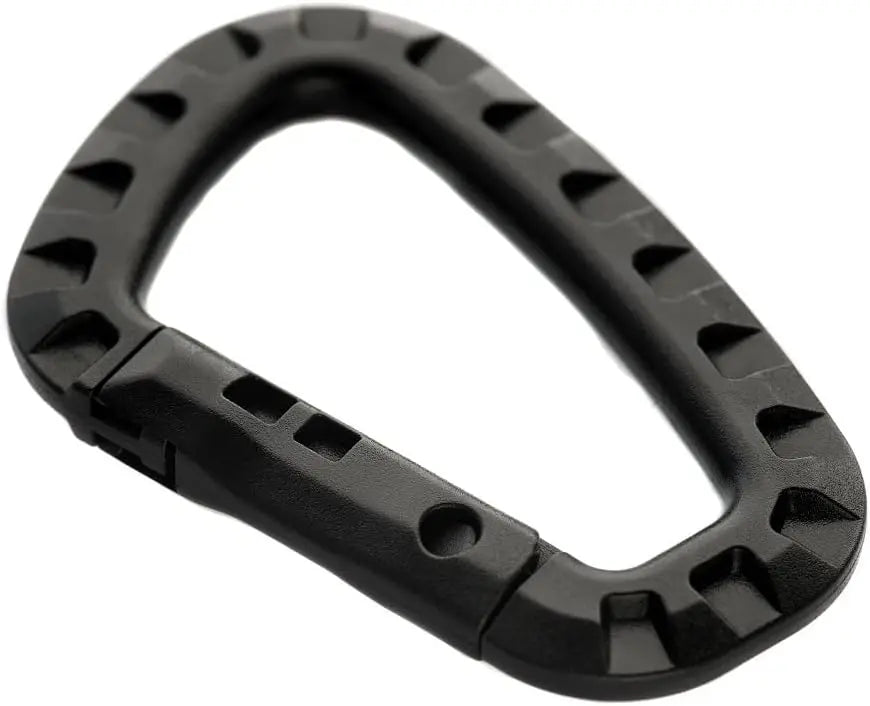5Pcs Tactical 3.5 Inch Plastic Carabiner Molle Clip EDC Tools Army Green
