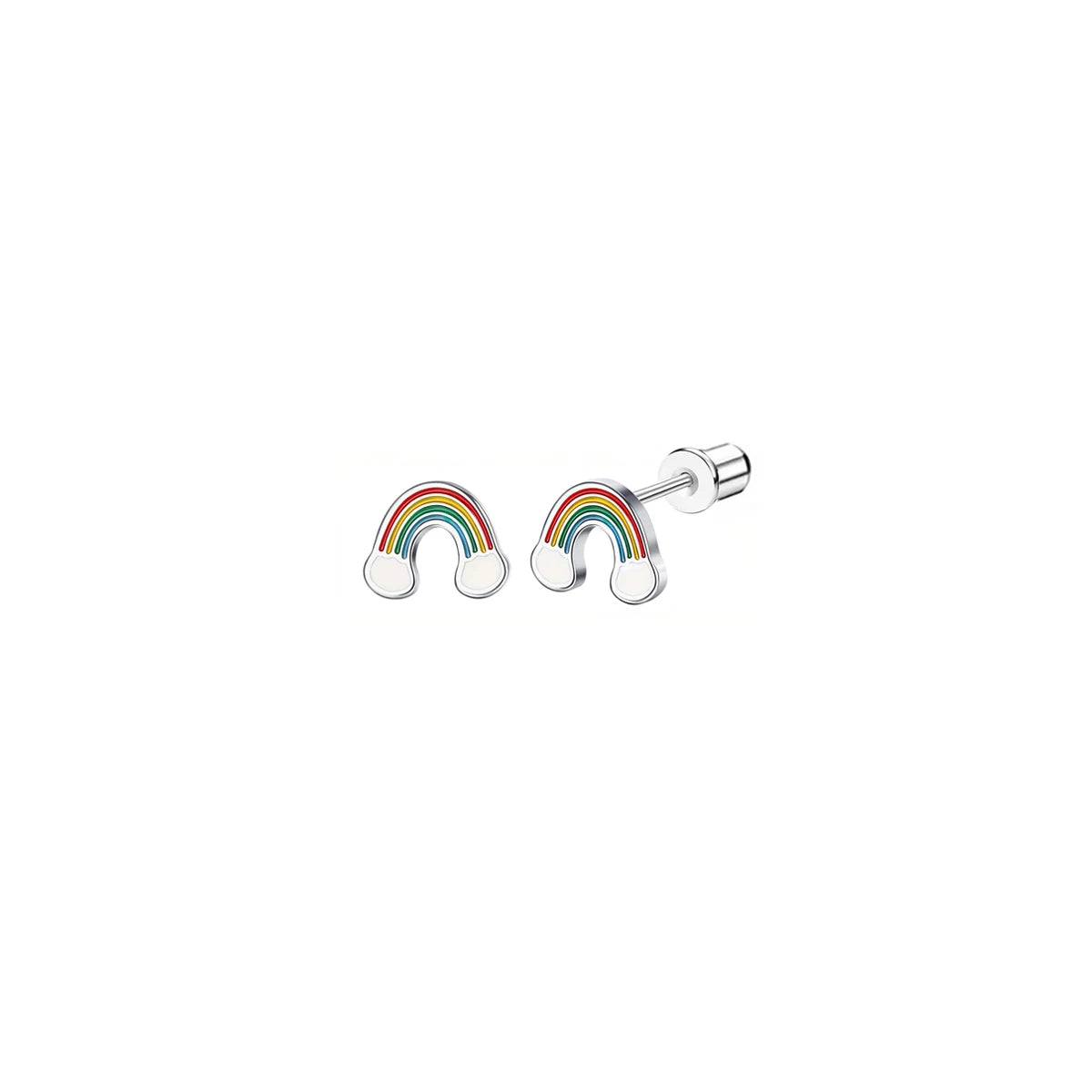 Charming Animal and Flower Stud Earrings Set for Girls with Secure Screw-Backs