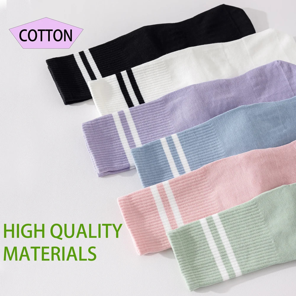 3 Pairs Women's Non Slip Yoga Socks Breathable Cotton