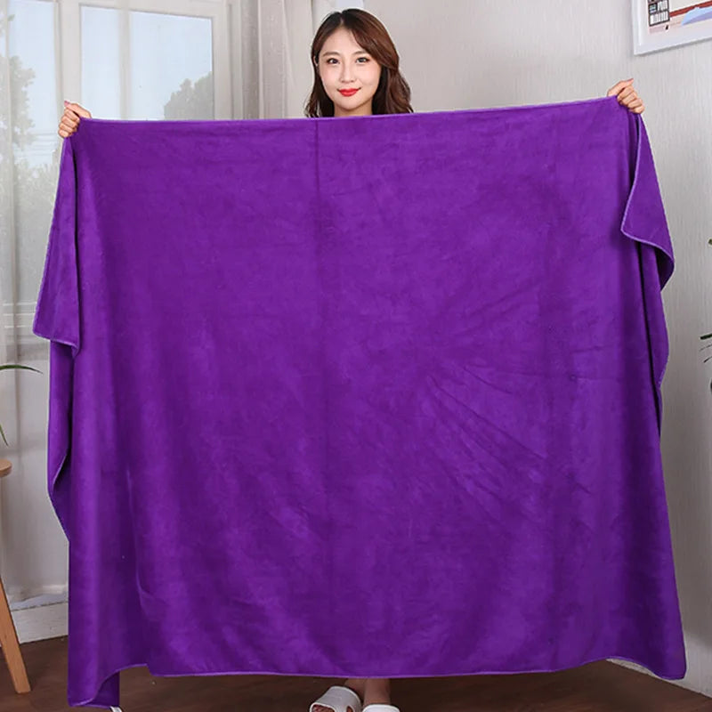 Extra Large Microfiber Bath Towel Super Absorbent Quick Drying Soft Hotel Beauty Salon Sauna Sports Towel