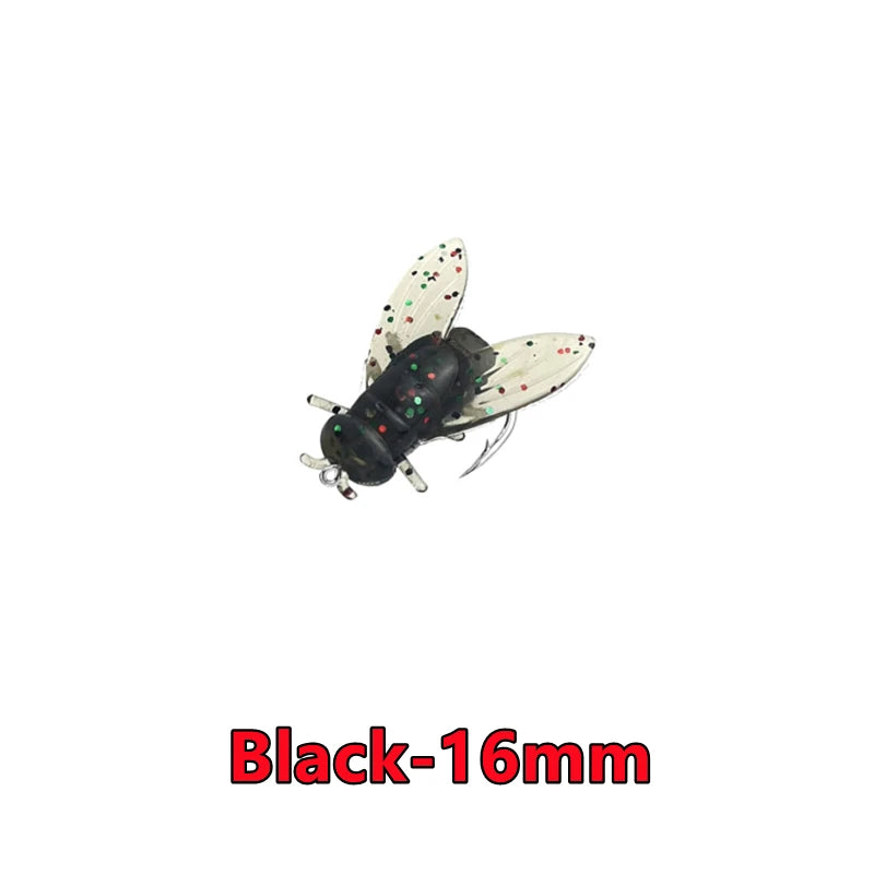New 50-10PCS Mini Bionic Fly Fishing Bait For Salmon Trout