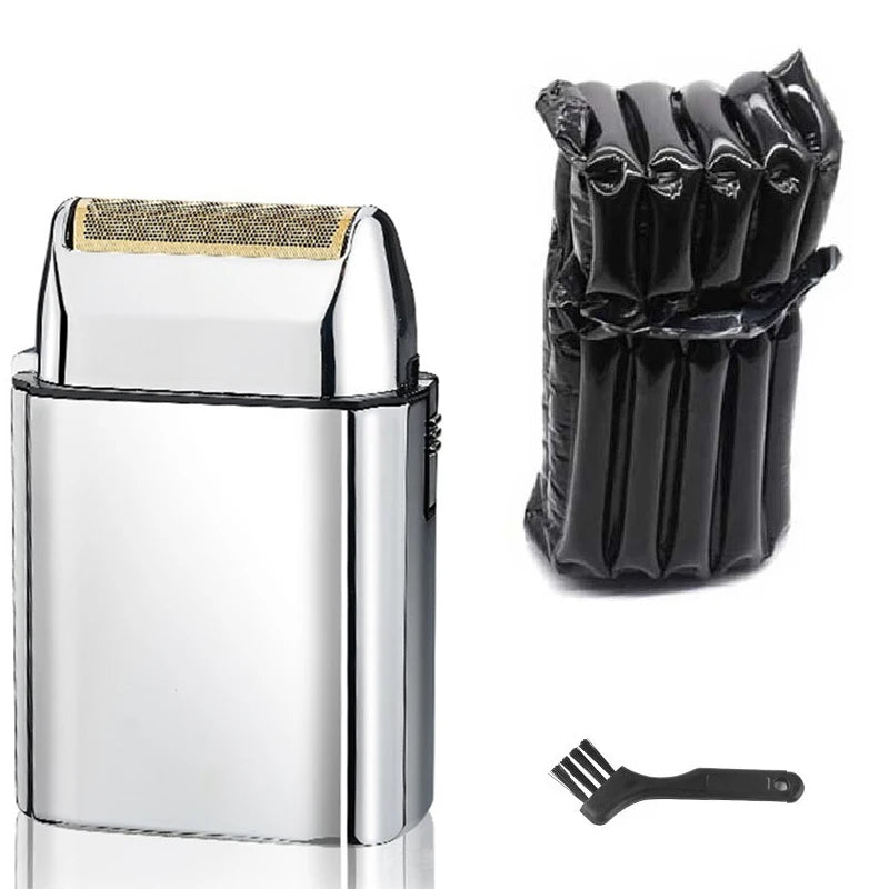 Full Metal Single Blade Electric Shaver for Men Fast Charging Waterproof Razor with Floating Head