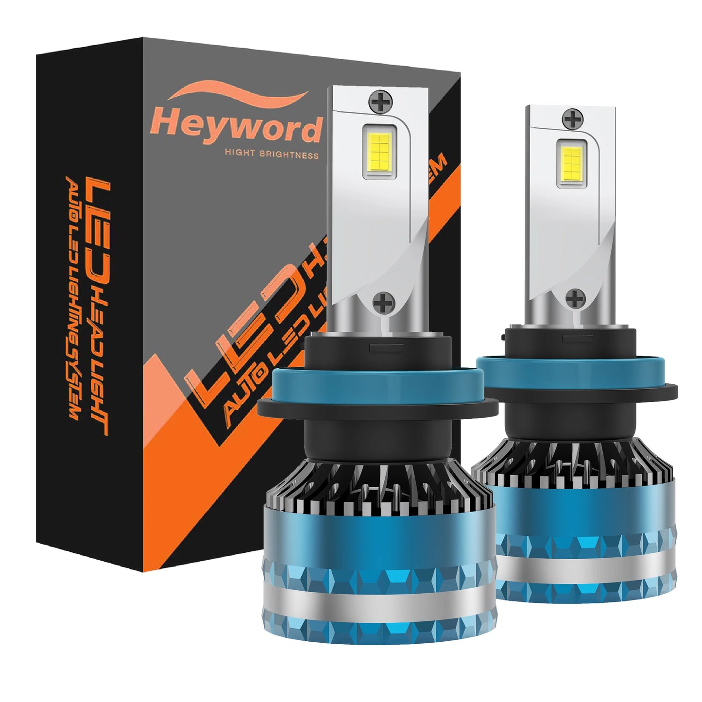 Heyword 160W LED Car Headlight Bulbs 6000K High 30000LM
