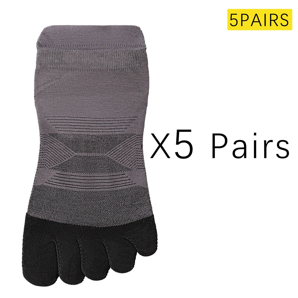 Lightweight Mens Split Toe Socks Cotton Blend Arch Support