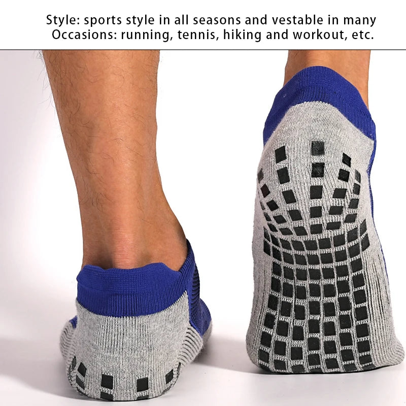 Unisex Football Ankle Socks Non Slip Silicone Bottom