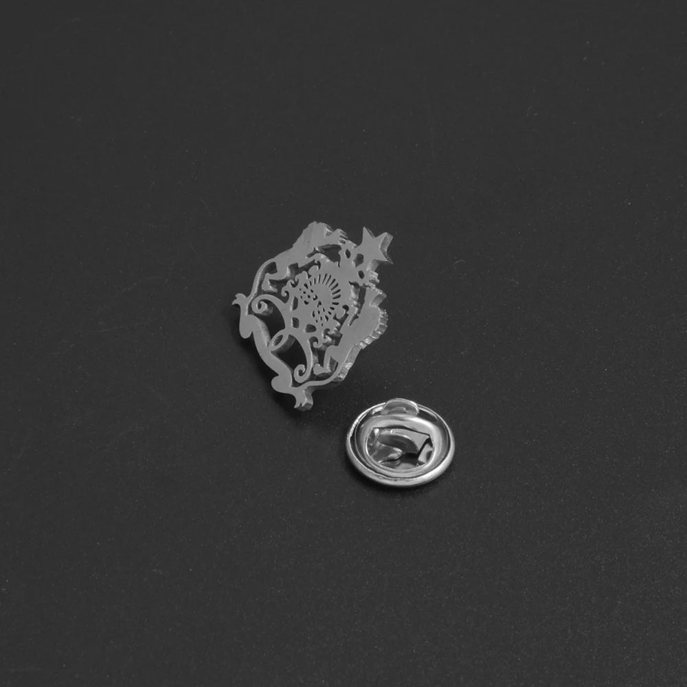 Elegant Moroccan Brooch for Women and Girls Stainless Steel Ethnic Jewelry