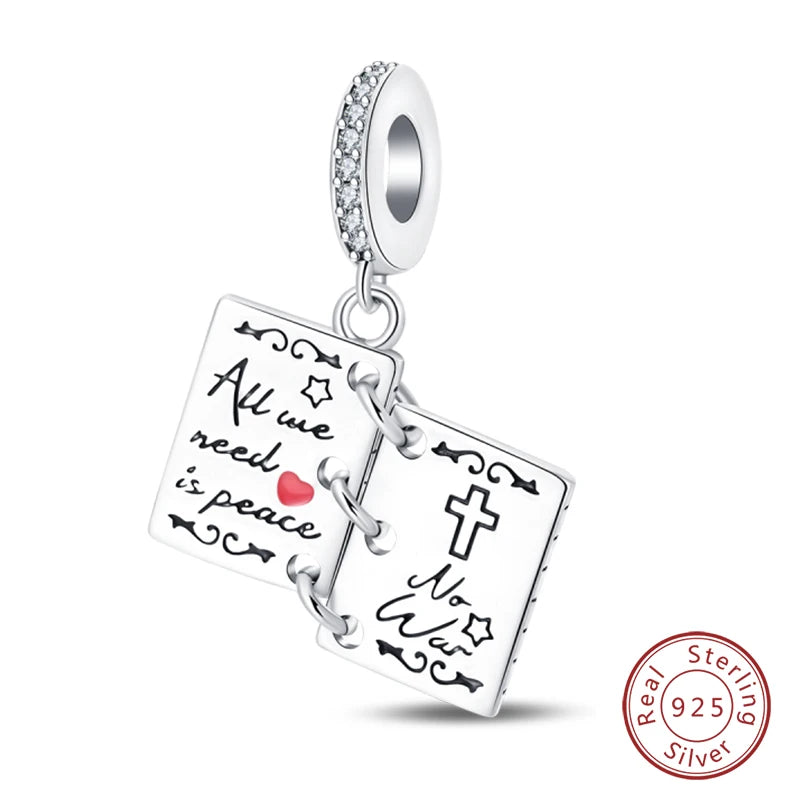 Sterling Silver Camera Coffee Cup Charm Beads for Qikaola Bracelet Jewelry DIY