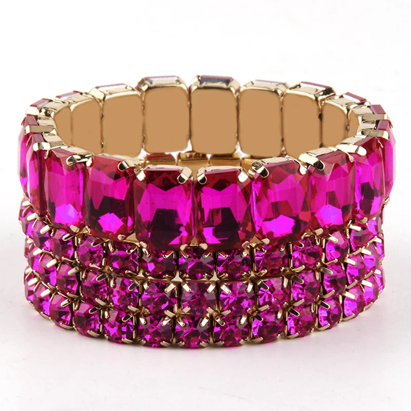 Bohemian Chic Colorful Glass Beaded Stackable Bracelets Set for Women