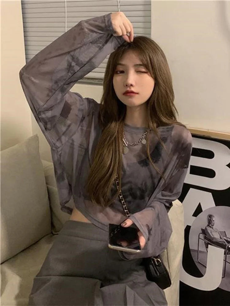 Dozw Tie Dye Tee For Women Sunproof Casual Trendy Top