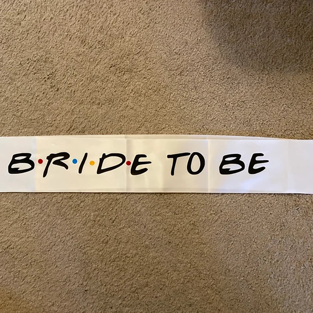 Elegant Bride To Be Bachelorette Party Sash For Wedding Bridal Shower