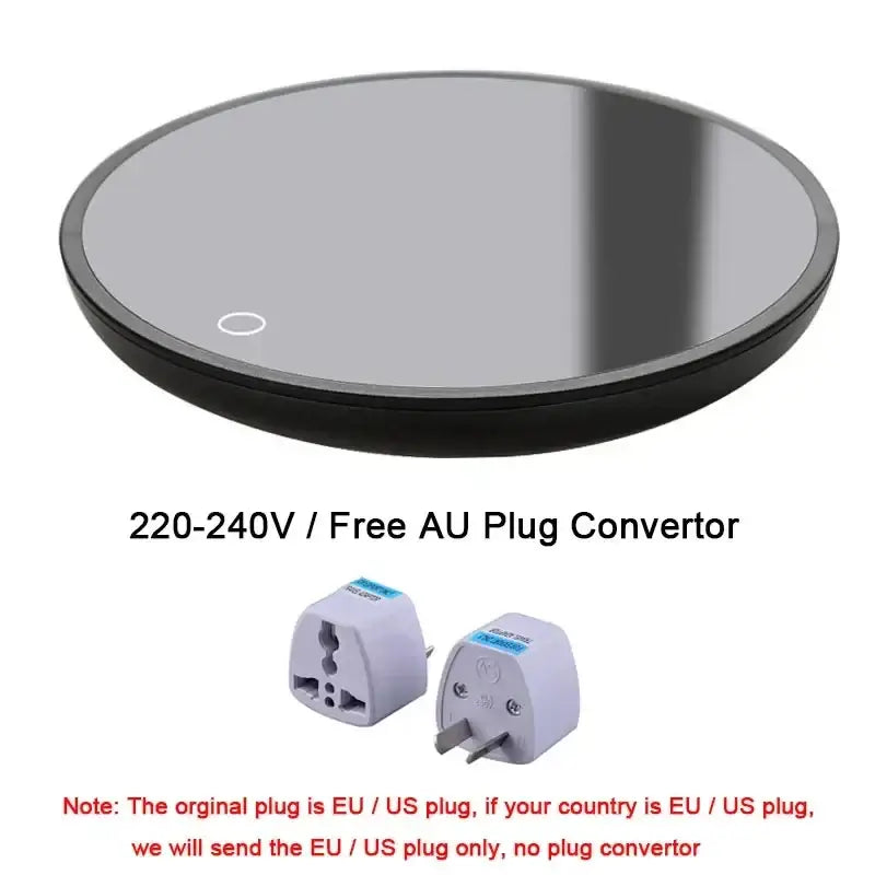 New Coffee Mug Warmer for Home Office Milk Tea Water Heating Pad Auto-off Gift Idea AU Plug Convertor