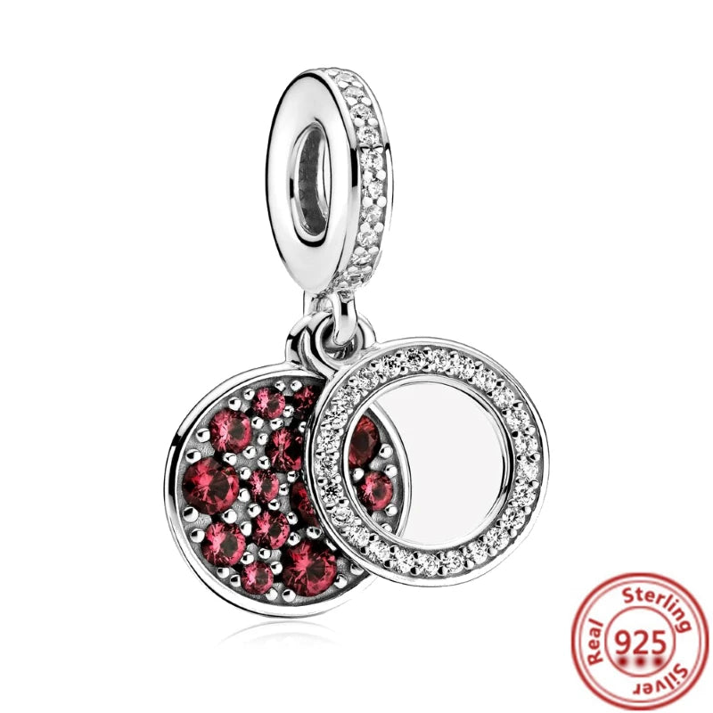 Fit Original Pantaro 925 Silver Zodiac Charm Bracelet with Colorful Zircon Beads Y219