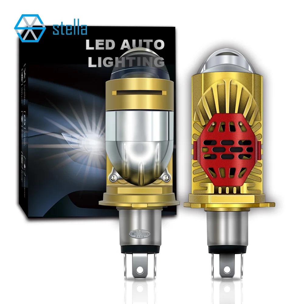 Stella Bi LED Lens Projector H4 Mini Bulb 110W Headlight