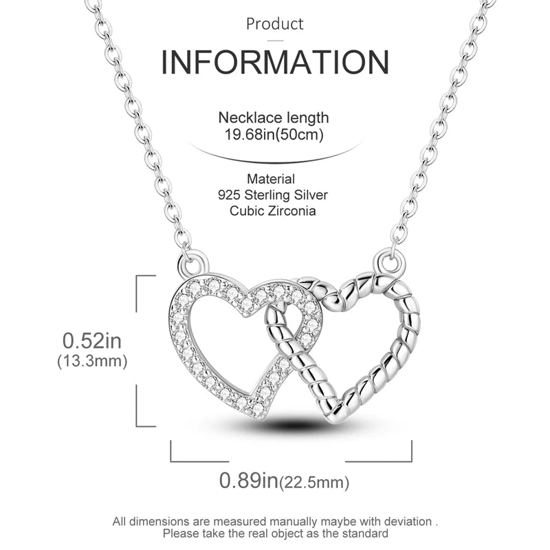 925 Sterling Silver Heart Chain Necklace for Women with Luxury Dog Paw Design Jewelry Gift KTN018